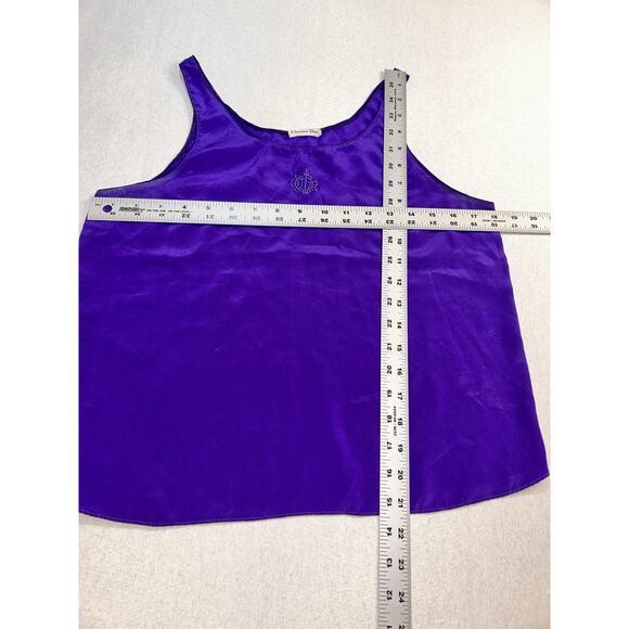 Christian Dior Tank Top Women Size S Casual Vintage Purple - Picture 4 of 8